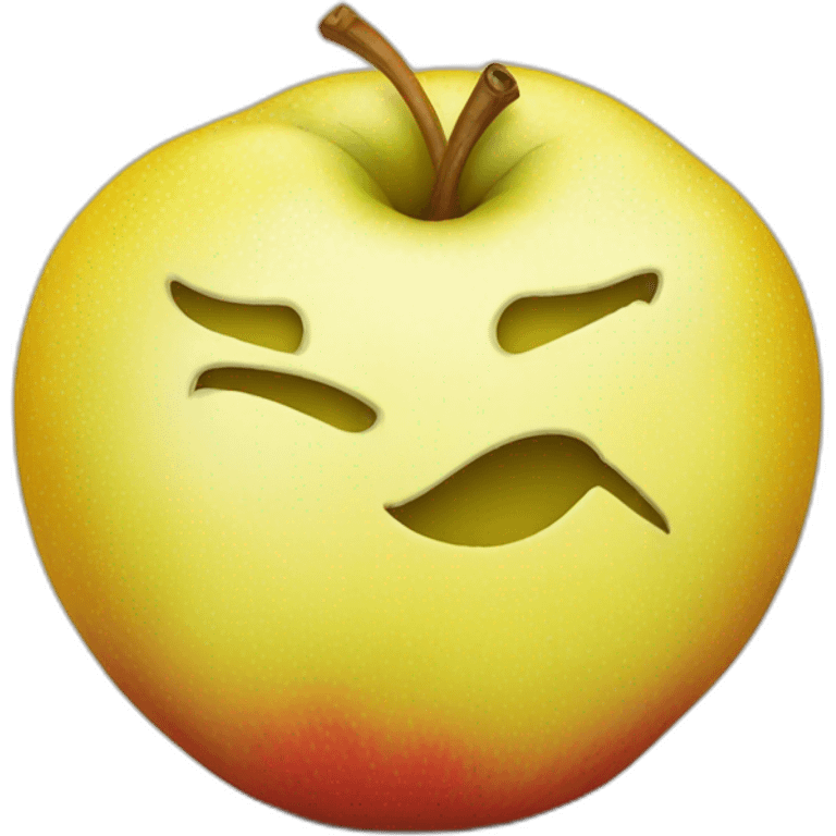 Pomme jaune emoji