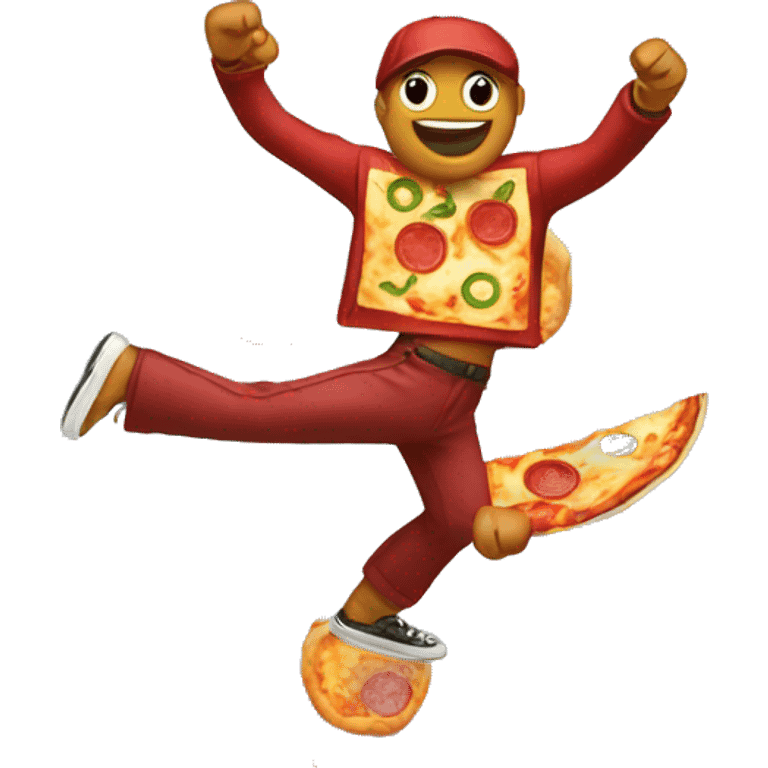 pizza dancing  emoji