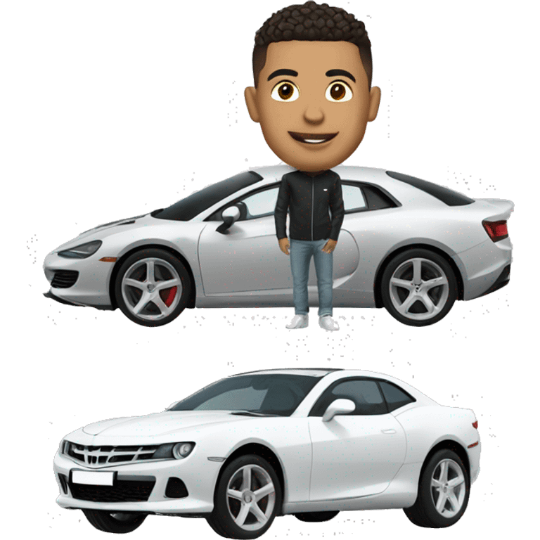 Ronaldo with car emoji