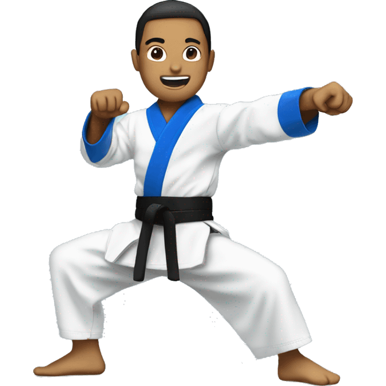 blue belt martial arts, only blue belt emoji