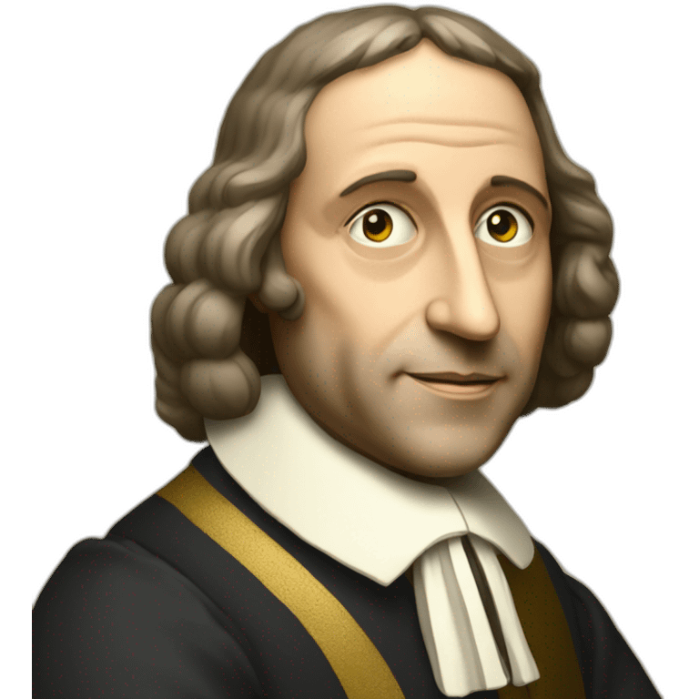 Blaise Pascal side portrait emoji