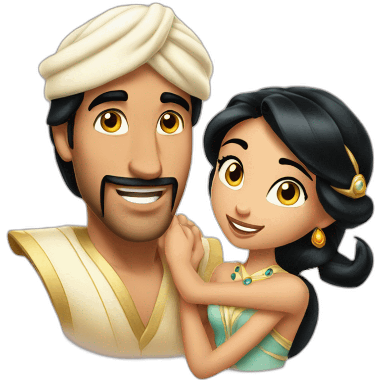 princesse jasmine with aladdin emoji