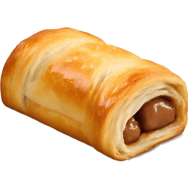 a singular rectangular puff pastry sausage roll emoji