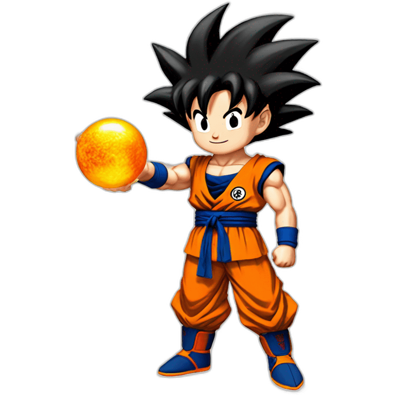 Goku-holding-an-dragonball emoji