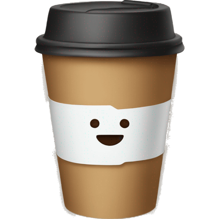 paper cup with coffee emoji