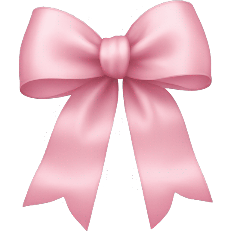 Light pink bow with long ribbon  emoji