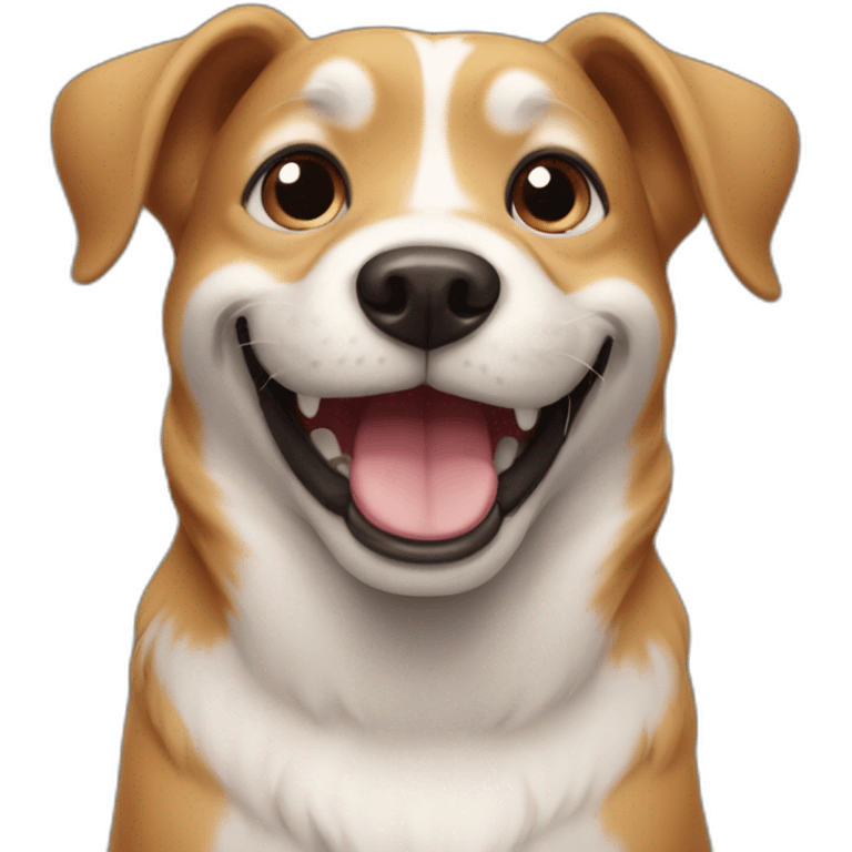 Dog smiling  emoji