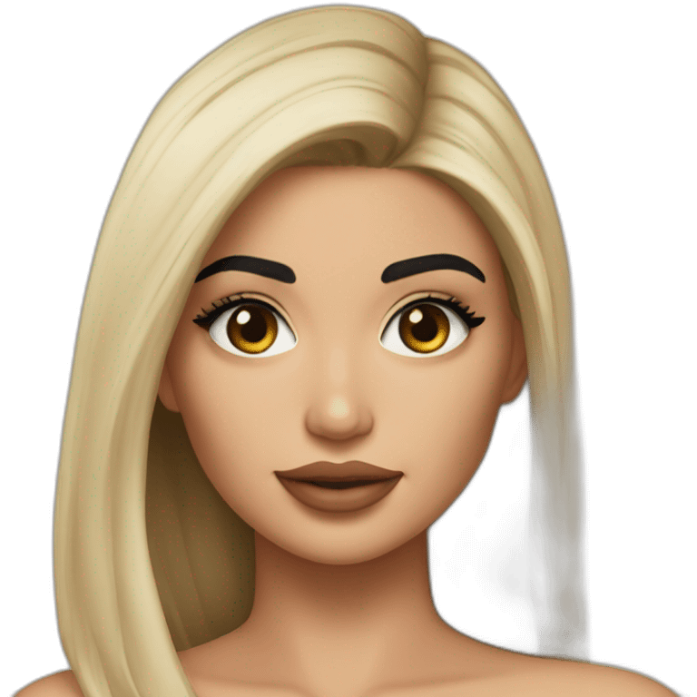 kylie-jenner sans-shirt emoji