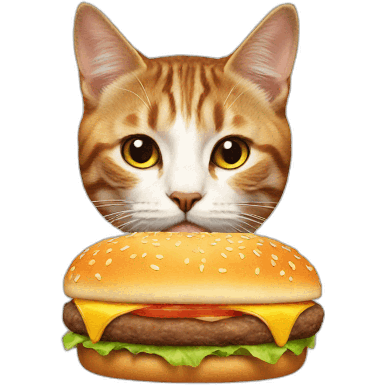 burger cat emoji