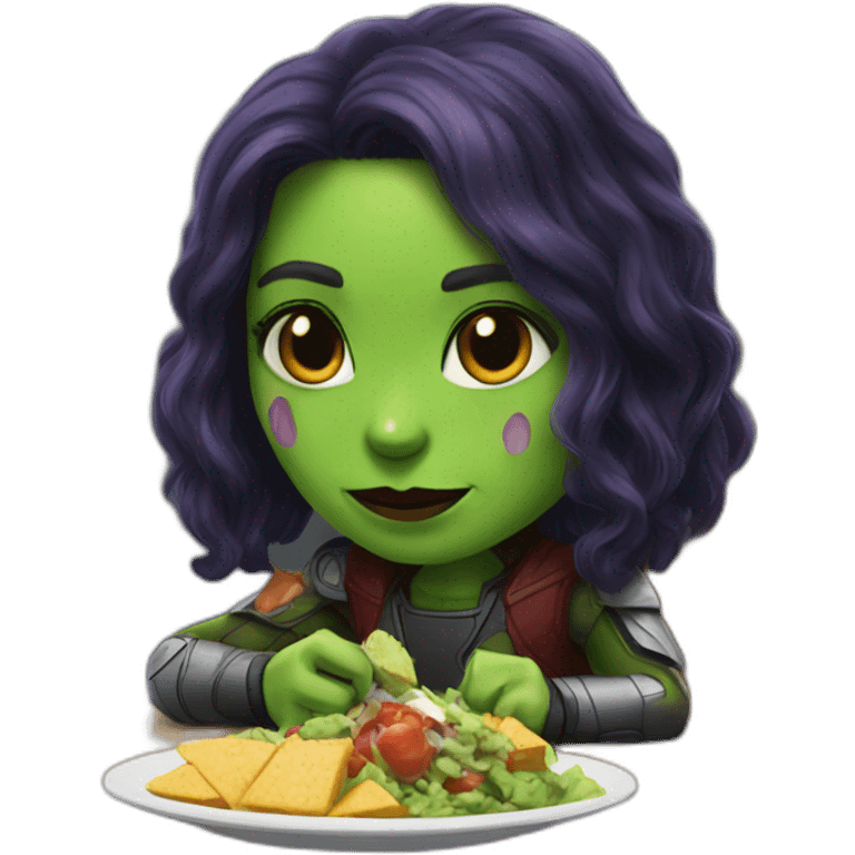 Gamora eat lunch emoji