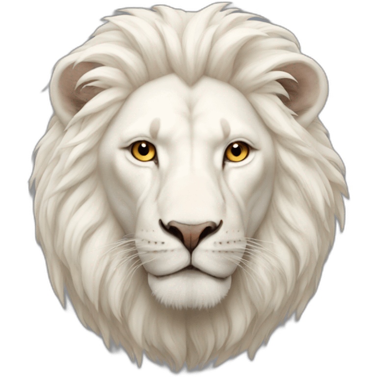 albino lion emoji