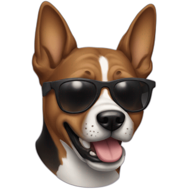 cool dog emoji