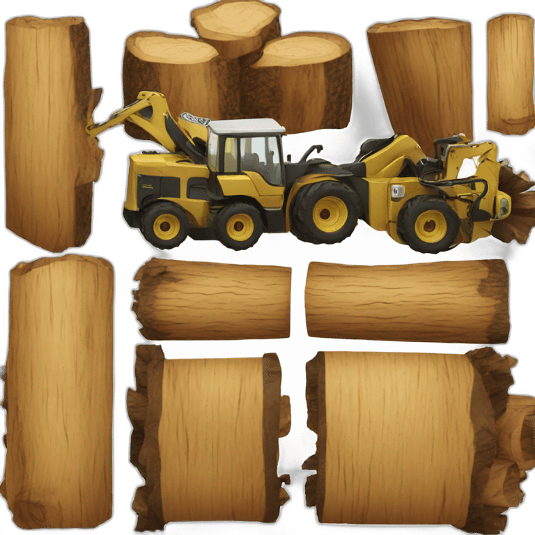 wood skidder machine emoji