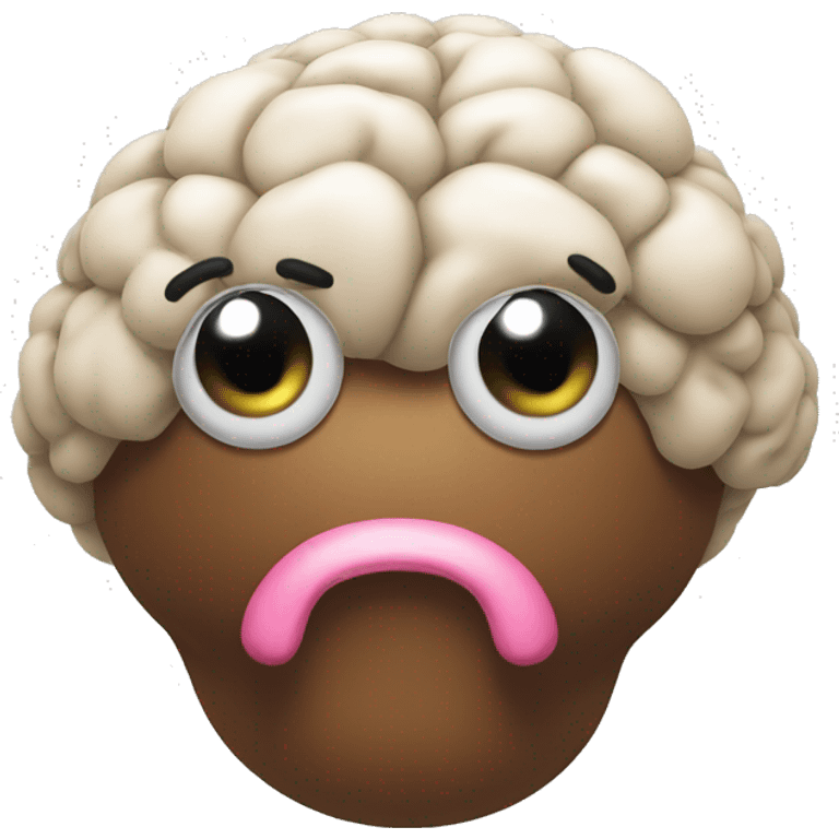 poo with a brain emoji