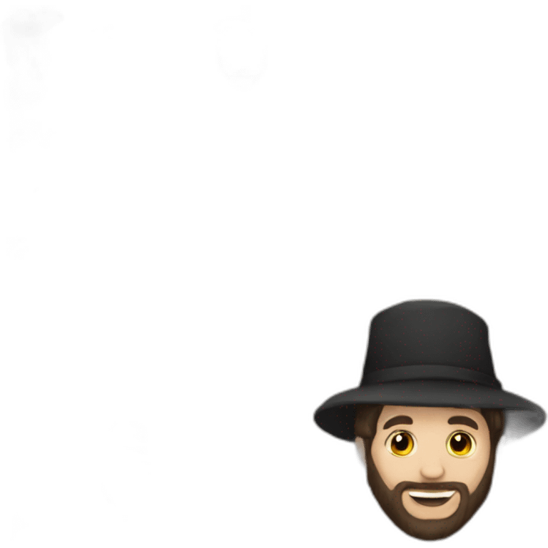 Hasidic Jew in succah emoji