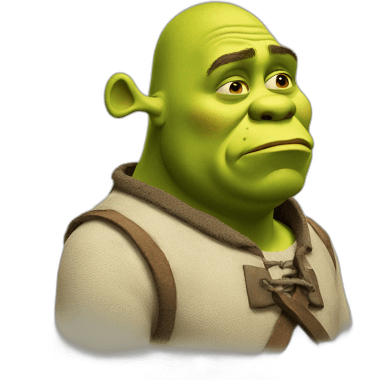 Sad shrek emoji