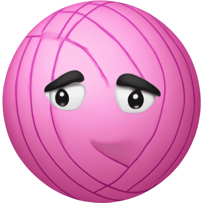 Pink volleyball  emoji