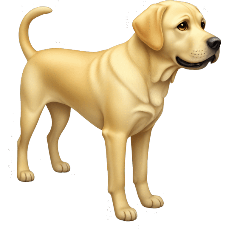 Full body yellow labrador emoji