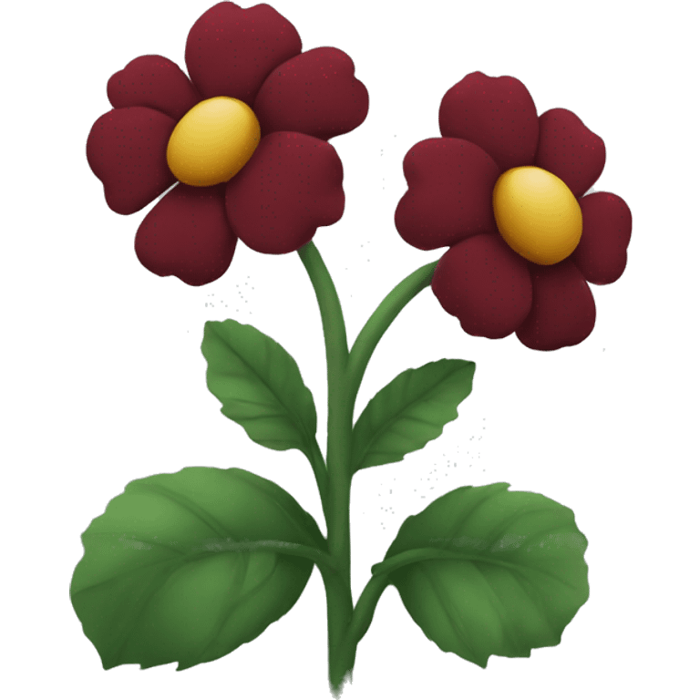 Dark red flower emoji