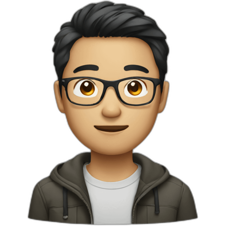 vietnamese guy with glasses emoji