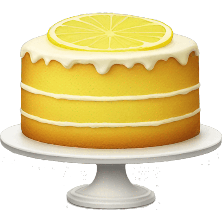 Lemon cake emoji