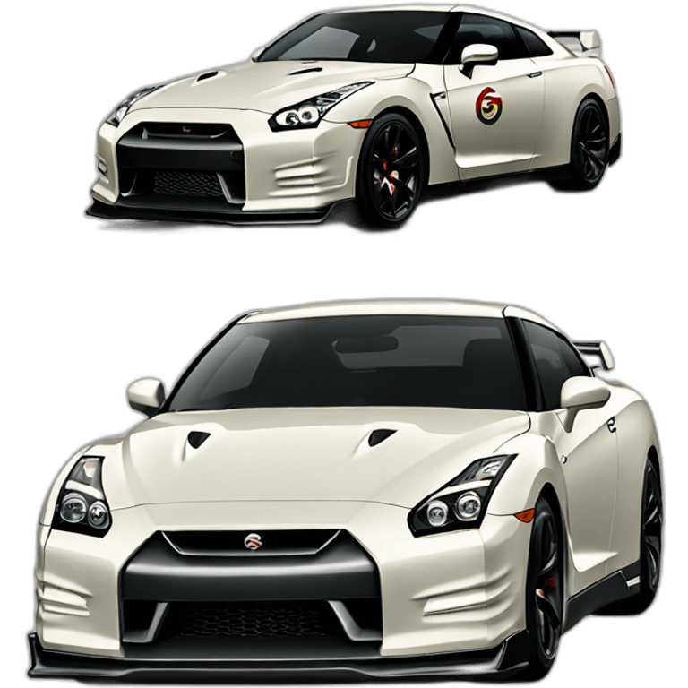 Nissan-skyline-gt-r35,gucci emoji