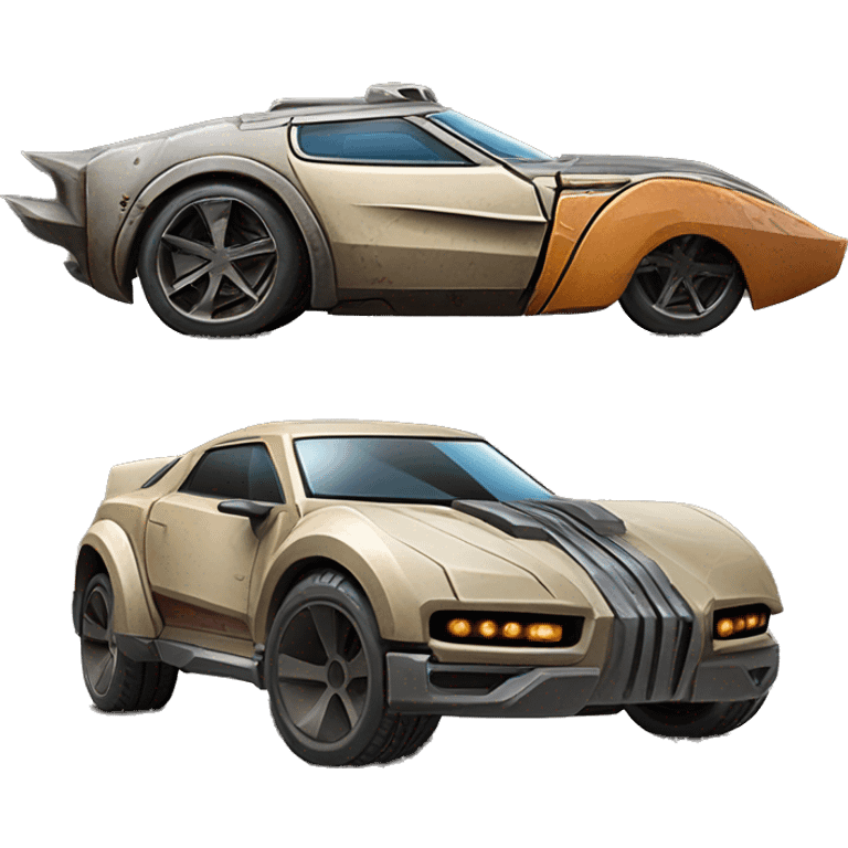 Side view Hot wheels the mandalorian sports car 1car  emoji