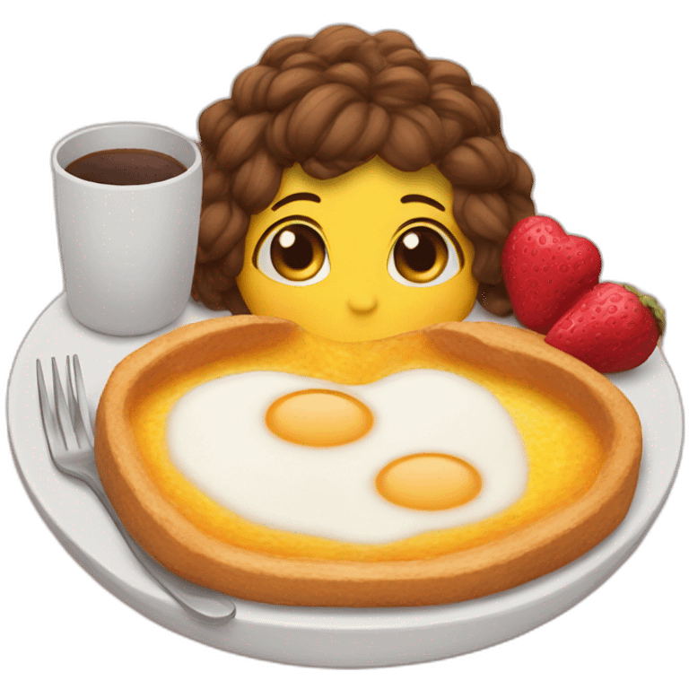 cozy love breakfast emoji