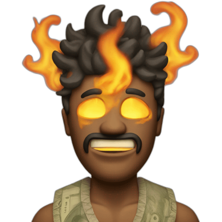 burning money man emoji