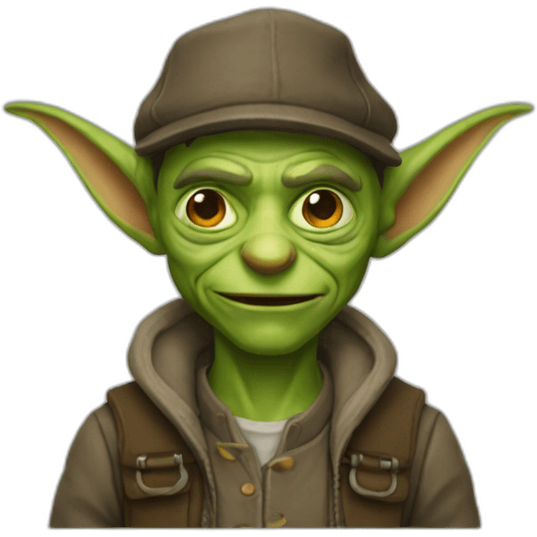 A goblin programmer emoji