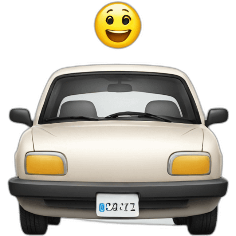 happy car emoji