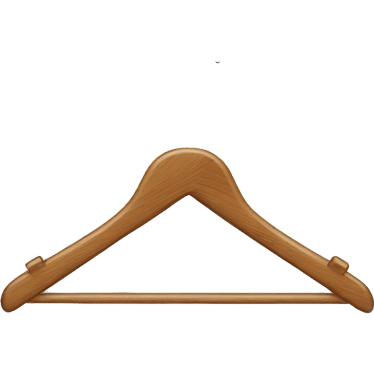 Clothes wooden hanger  emoji