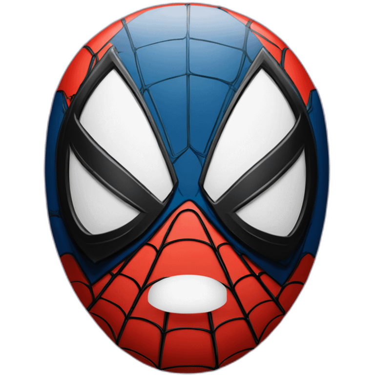 Spider-Man impressionné avec la bouche grande ouverte et des étoiles dans les yeux emoji