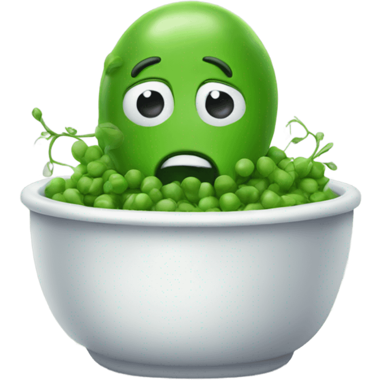 Sick pea emoji