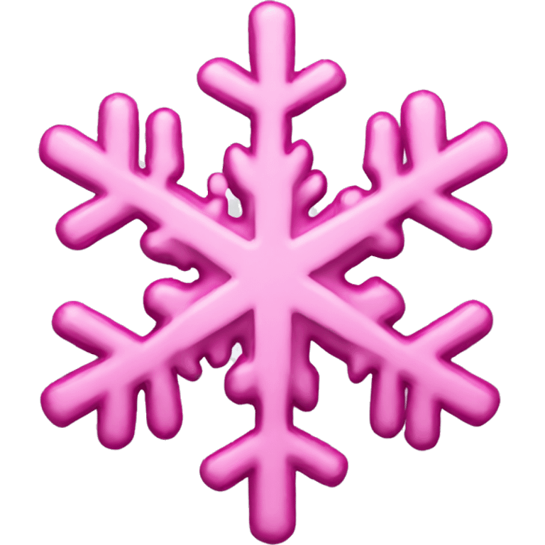 pink snowflake emoji