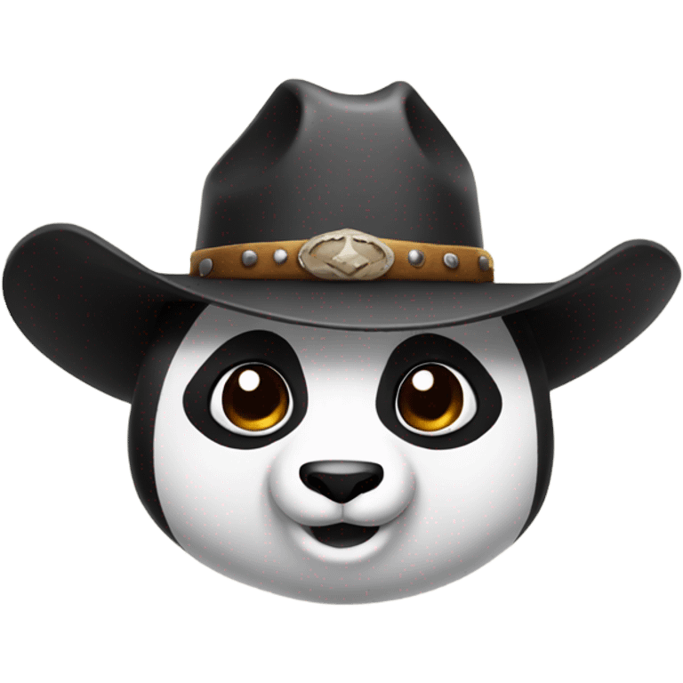 panda wearing a cowboy hat emoji