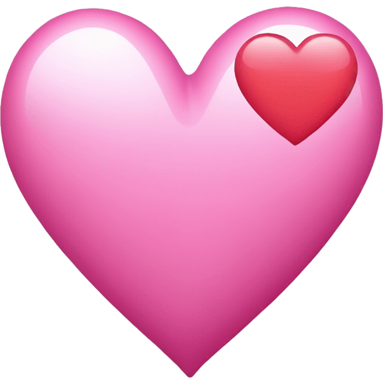 Pink heart with initial M and S in it  emoji