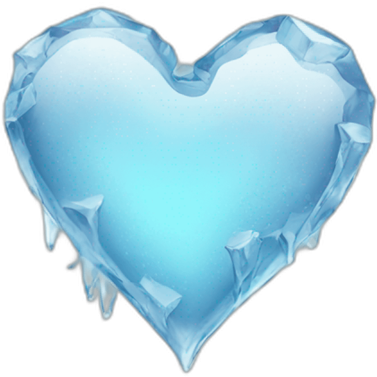 Ice heart emoji