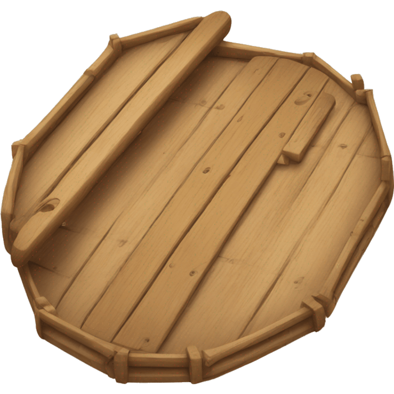 wooden raft emoji