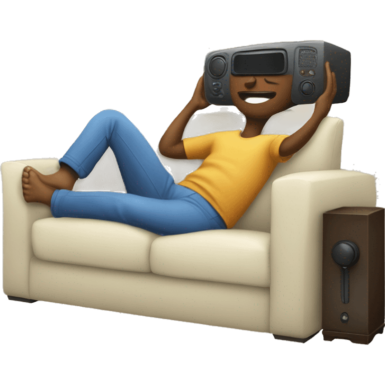 relax Person watch tv emoji