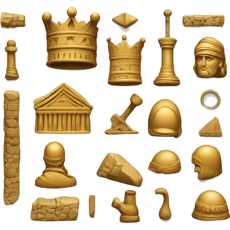 The construction of the crown during the time of Cyrus the Great emoji