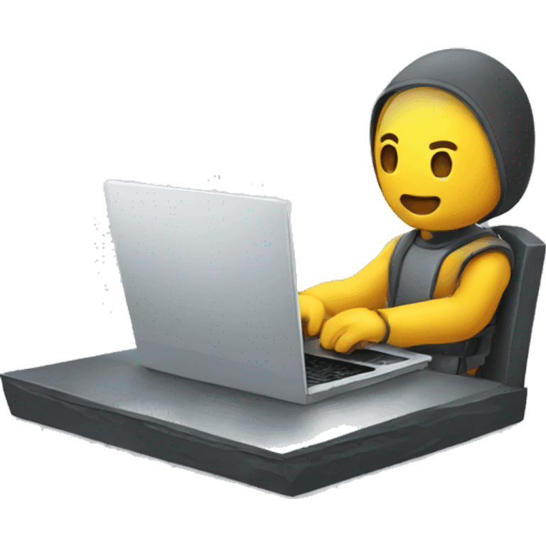 cybersportsman with laptop emoji