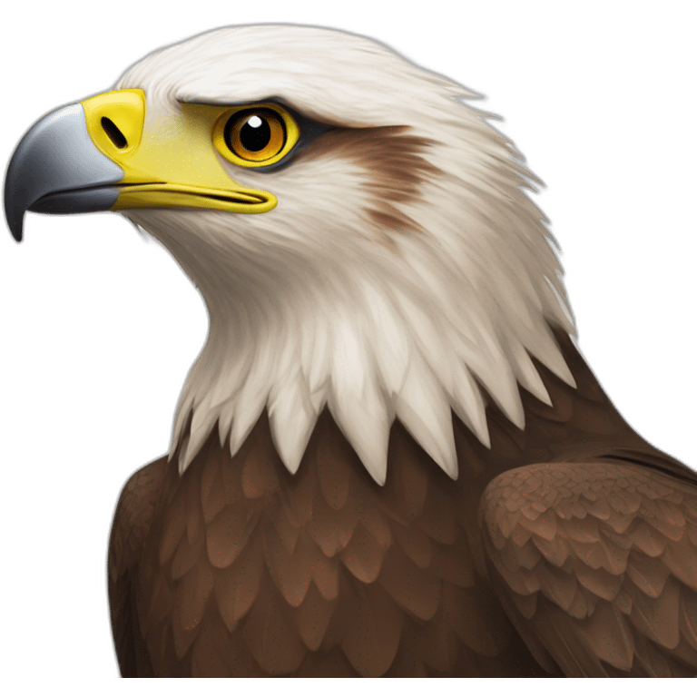 tasmanian wedge tail eagle brown head emoji