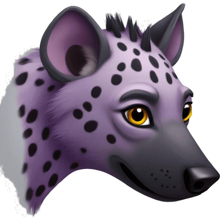 Purple spotted hyena  emoji