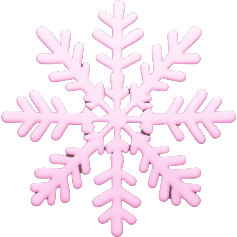 Light Pink snowflake emoji