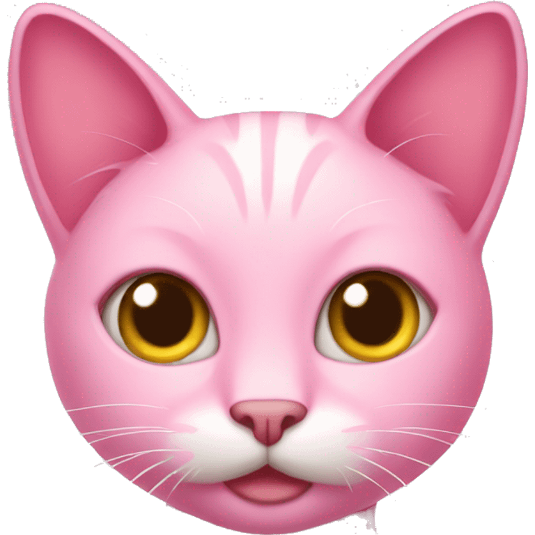 Pink cat emoji