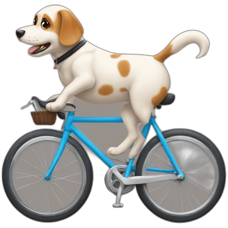 dog on a bike emoji