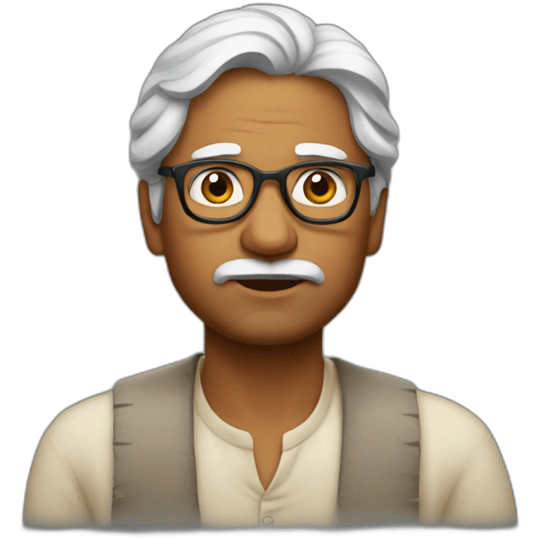 indian writer looking inspired emoji