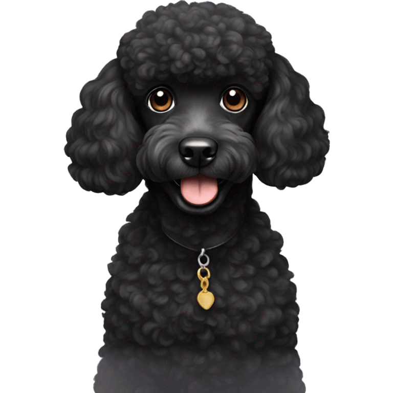 black poodle emoji