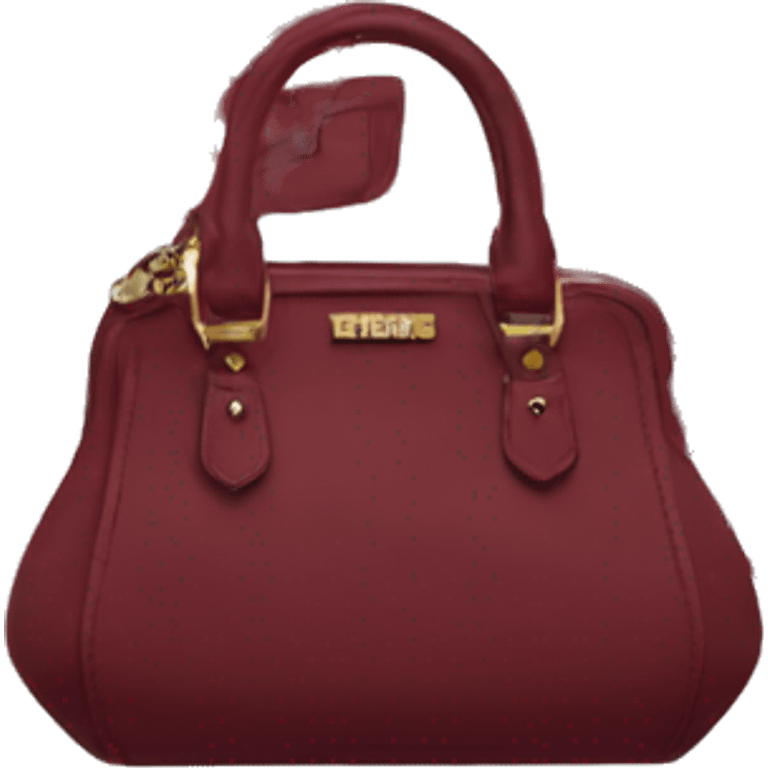 burgundy purse miu miu  emoji